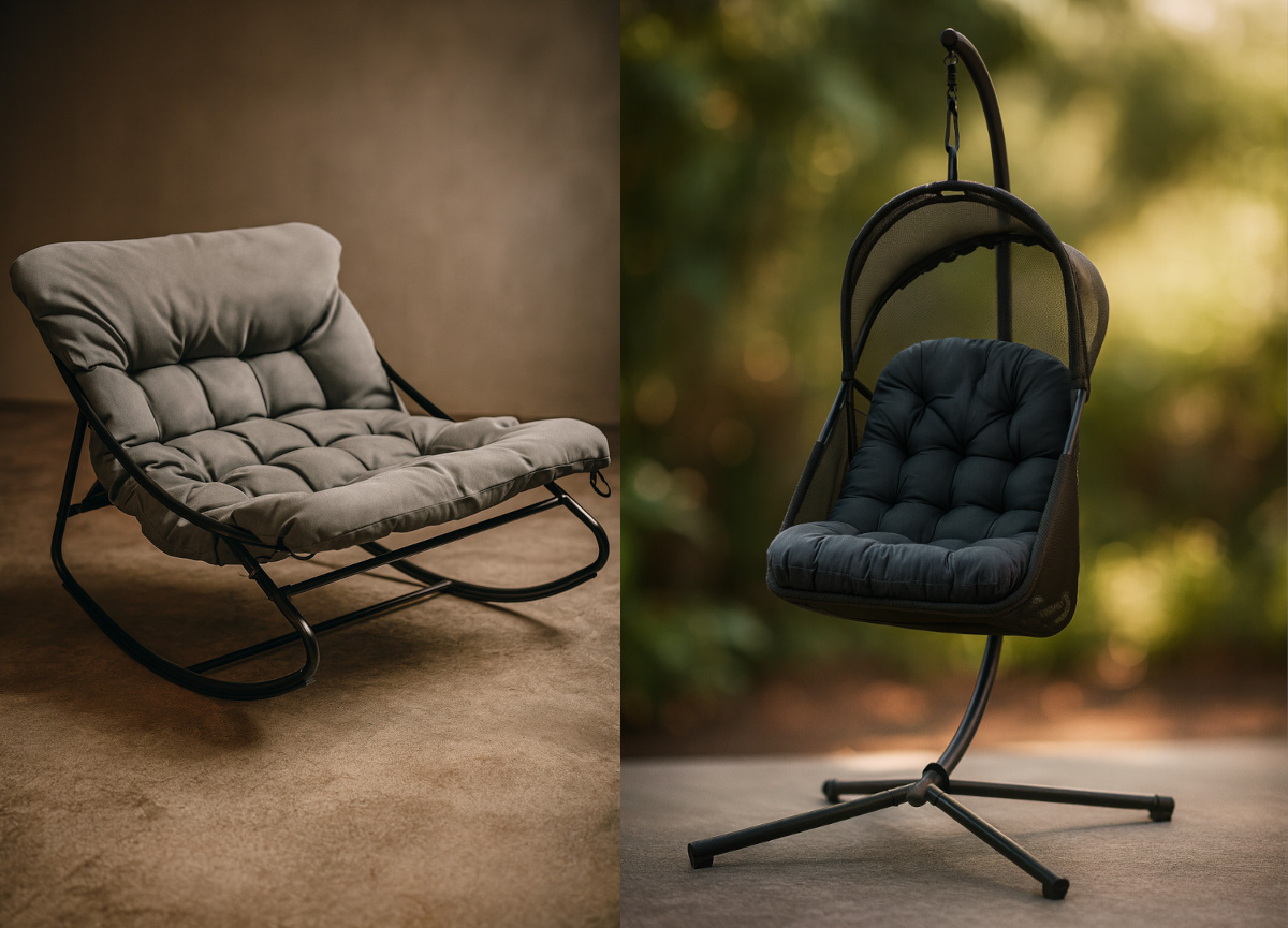 Nowość w ofercie - Dwa nowe fotele, bujany i wiszący!