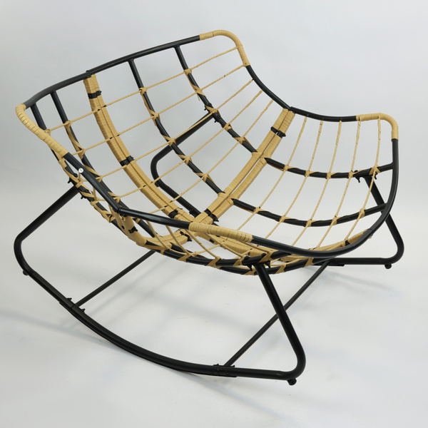 Fotel bujany Belivio NUVIO Dark Grey