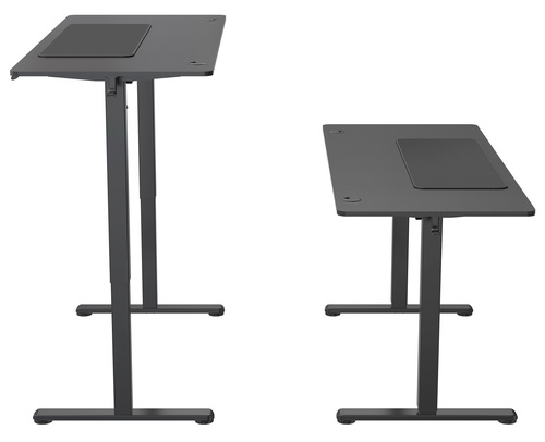 Biurko elektryczne 140x60 cm Zyonix FLUX Black Carbon