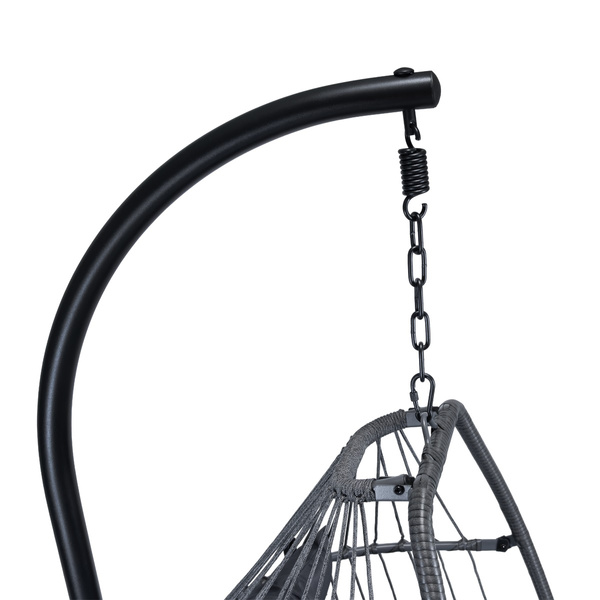 Fotel wiszący Belivio FLORES grafitowy