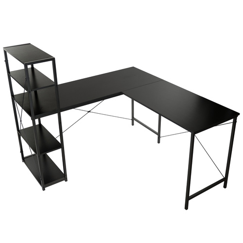 Duże biurko narożne Belivio ALEX Black