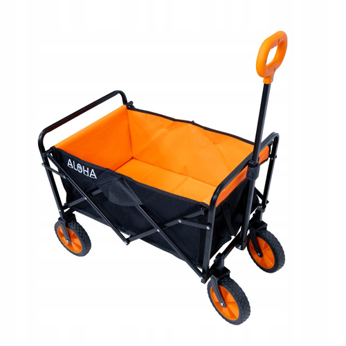 Wózek plażowy Werkstar ALOHA czarno-pomarańczowy