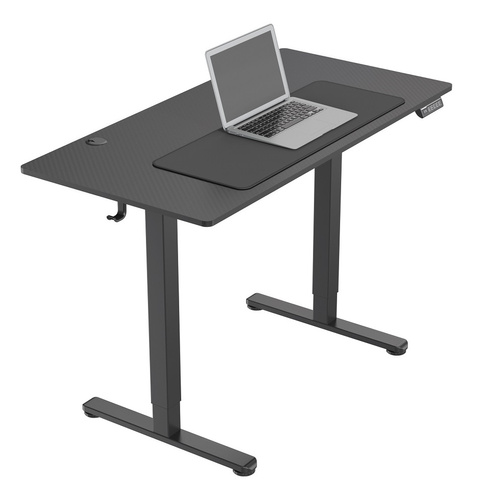 Biurko elektryczne 120x60 cm Zyonix TEVON Black Carbon