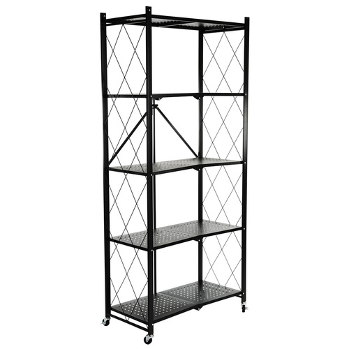 Regał Belivio SIMON Black 5-poziomowy