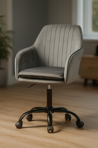 Fotel obrotowy Belivio SIENA grafitowy