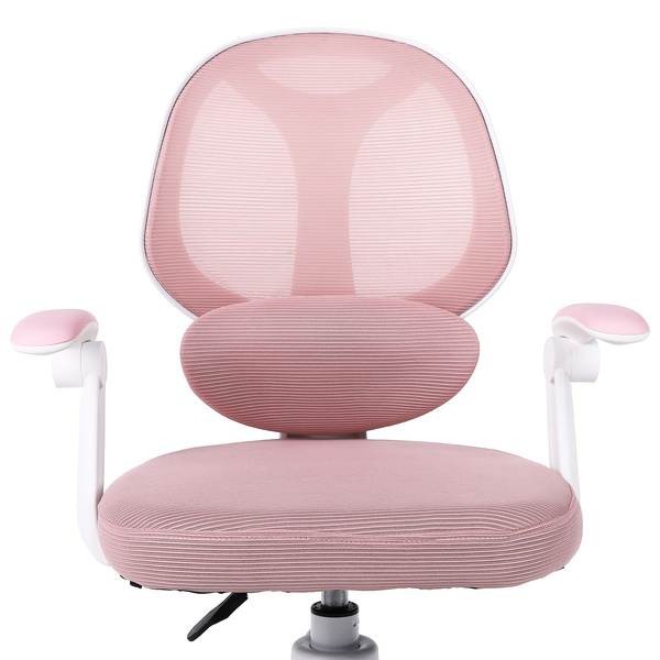 Fotel obrotowy Belivio VIVO różowy