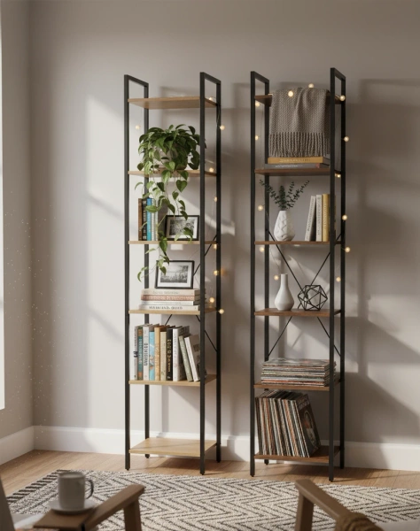 Regał Belivio FELIPE Rustical Oak