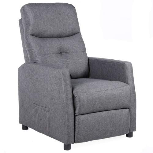 Fotel rozkładany Belivio VENICE grafitowy