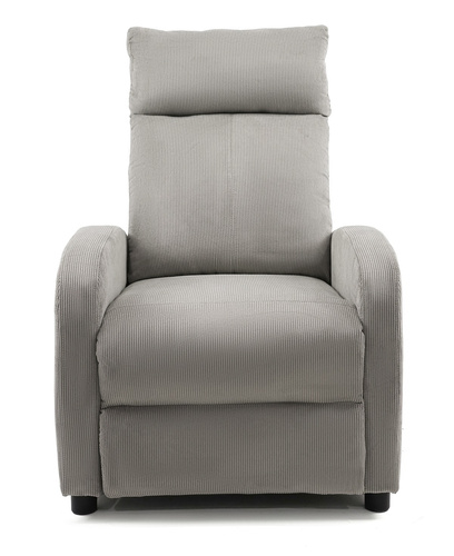 Fotel rozkładany Belivio TORINO szary sztruks