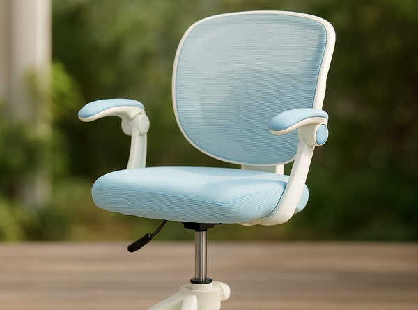 Fotel obrotowy Belivio ELMO niebieski