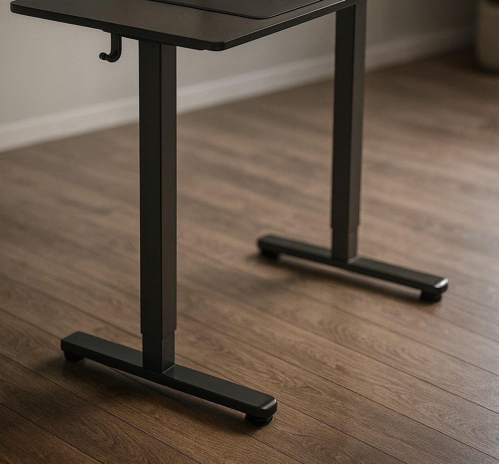 Biurko elektryczne 120x60 cm Zyonix TEVON Black Carbon