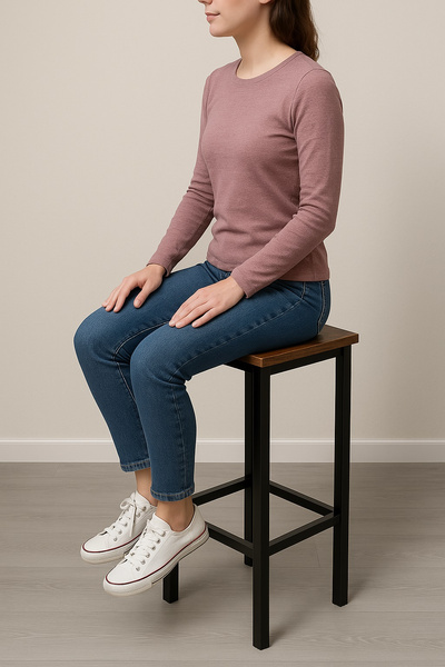 Zestaw dwóch stołków barowych Belivio PAX RUSTICAL OAK