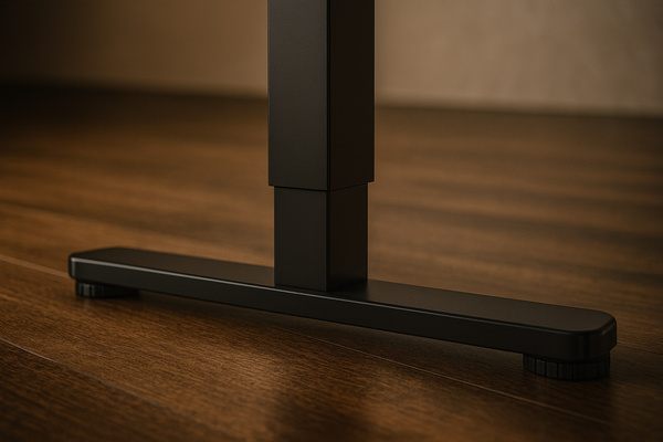 Biurko elektryczne 140x60 cm Zyonix FLUX Black Rustical Oak