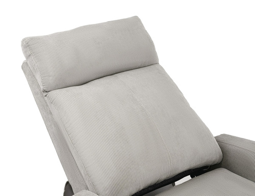 Fotel rozkładany Belivio TORINO szary sztruks