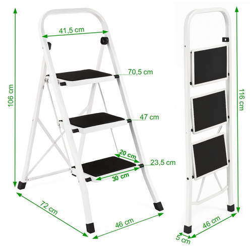 Drabinka 3-stopniowa Werkstar ZOYA White