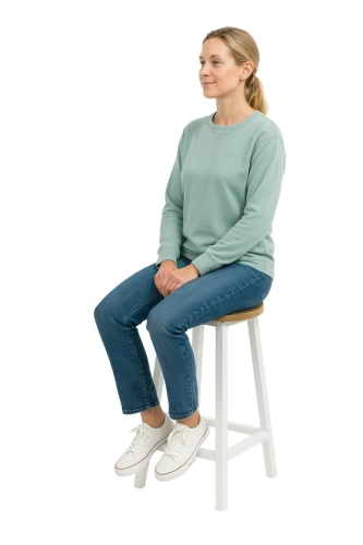 Stołek barowy Belivio TONO WHITE ROYAL OAK