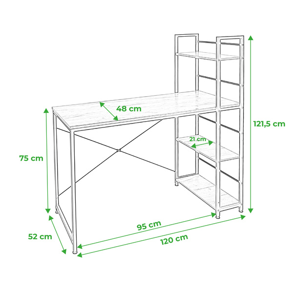 Biurko Belivio ADEPTO RUSTICAL OAK