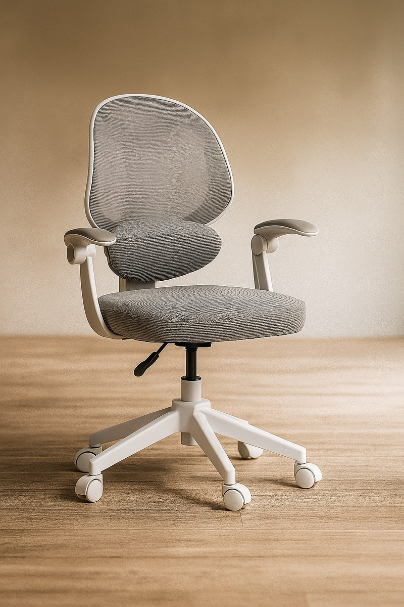 Ergonomiczne fotele obrotowe dla dzieci i młodzieży - model vivo grey