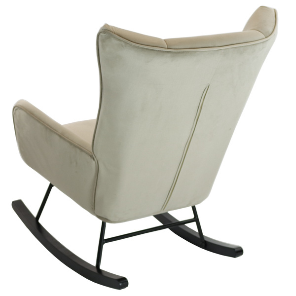 Fotel bujany Belivio BOLZANO beżowy