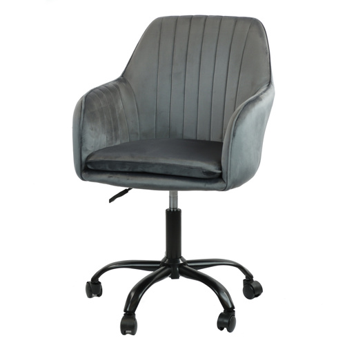 Fotel obrotowy Belivio SIENA grafitowy