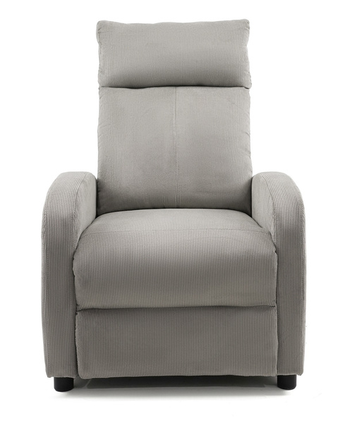 Fotel rozkładany Belivio TORINO szary sztruks
