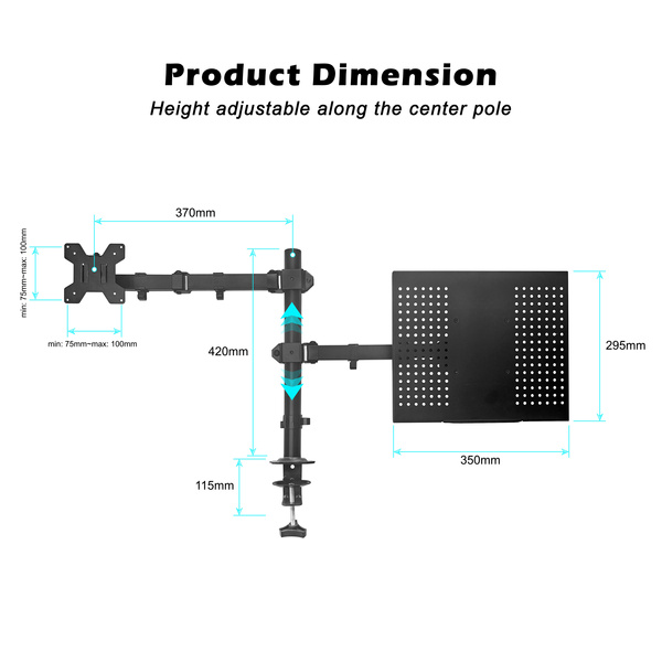 Uchwyt do monitora ZYONIX ETA