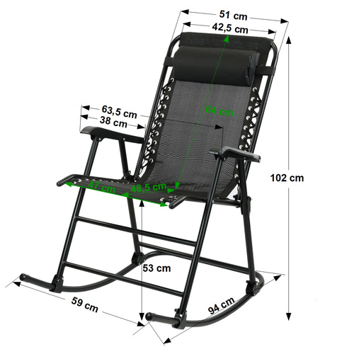 Fotel bujany Belivio RAY Black