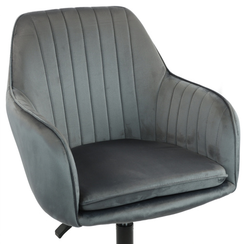 Fotel obrotowy Belivio SIENA grafitowy