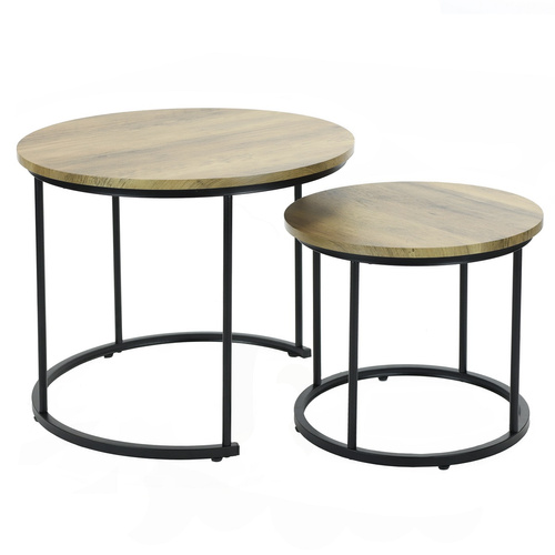 Zestaw stolików Belivio MOCCA ROYAL OAK