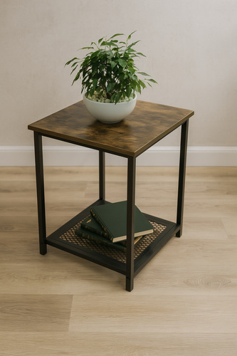 Stolik barowy Belivio BOSTON RUSTICAL OAK