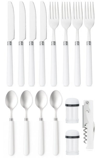 Wiklinowy kosz piknikowy 4-osobowy Belivio MALVA