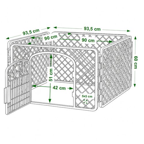 Kojec plastikowy dla psa Werkstar ARTO