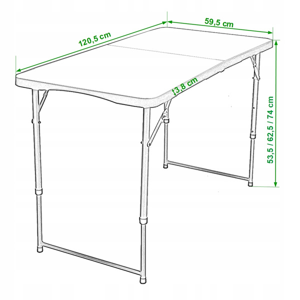Stół cateringowy BELIVIO TULSA BLACK