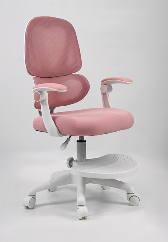 Fotel obrotowy Belivio OSKAR różowy