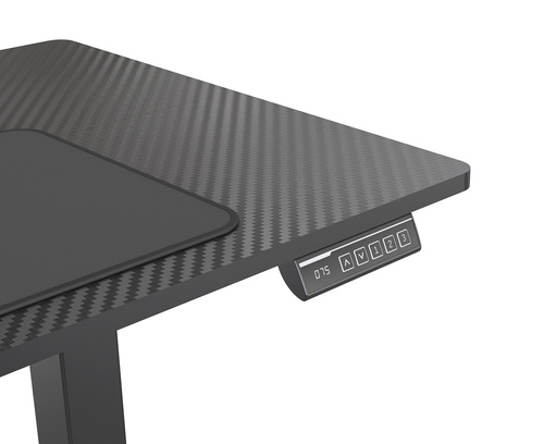 Biurko elektryczne 120x60 cm Zyonix TEVON Black Carbon