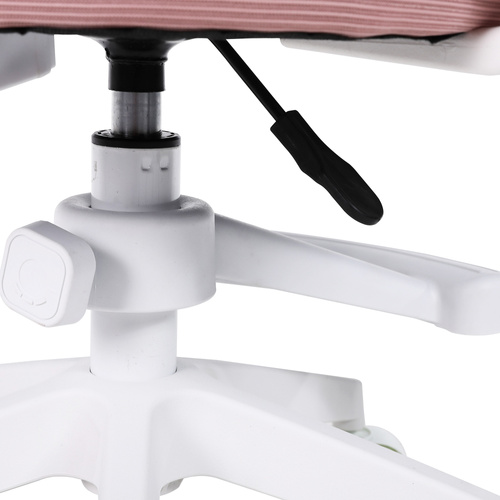 Fotel obrotowy Belivio VIVO różowy