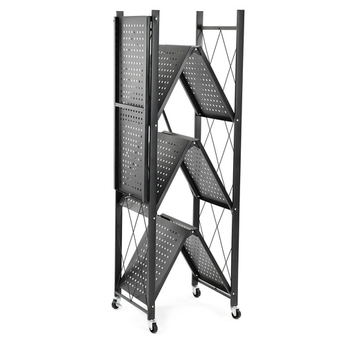 Regał Belivio SIMON Black 4-poziomowy