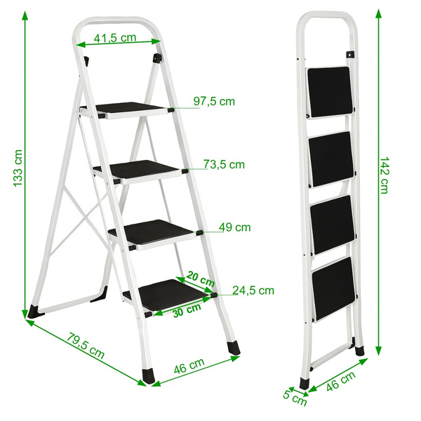 Drabinka 4-stopniowa Werkstar ZOYA White