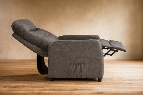 Fotel rozkładany Belivio VENICE grafitowy
