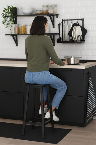 Stołek barowy Belivio TONO SOLID BLACK