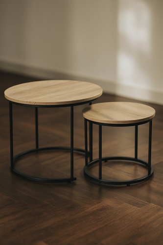 Zestaw stolików Belivio MOCCA ROYAL OAK