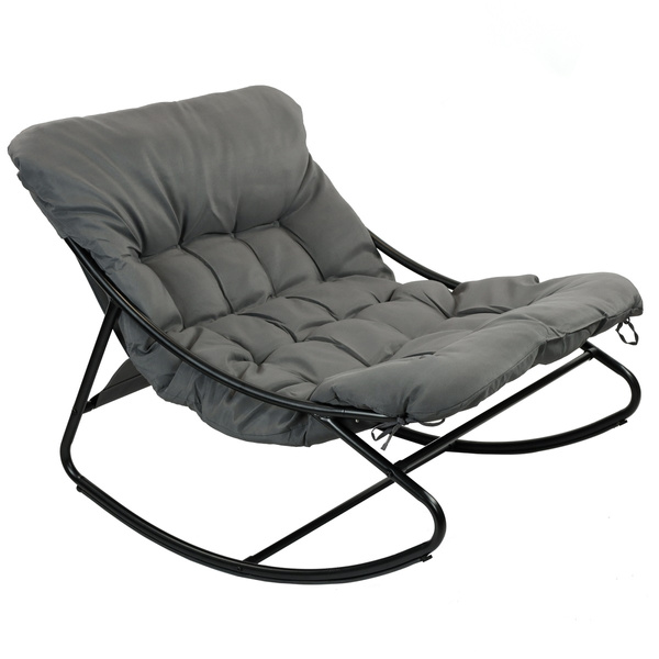 Fotel wypoczynkowy Belivio MILO dark grey