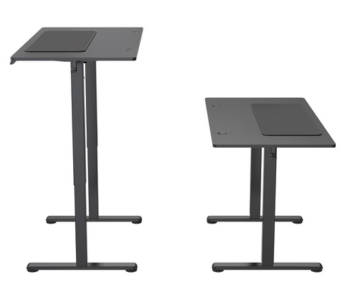 Biurko elektryczne 120x60 cm Zyonix TEVON Black Carbon