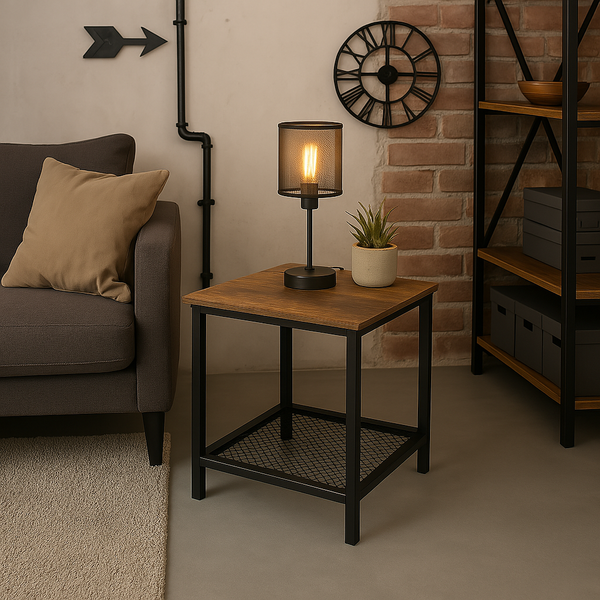 Stolik barowy Belivio BOSTON RUSTICAL OAK