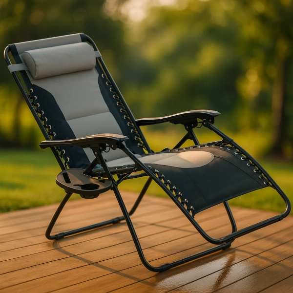 Fotel ogrodowy Belivio REVO DARK GREY