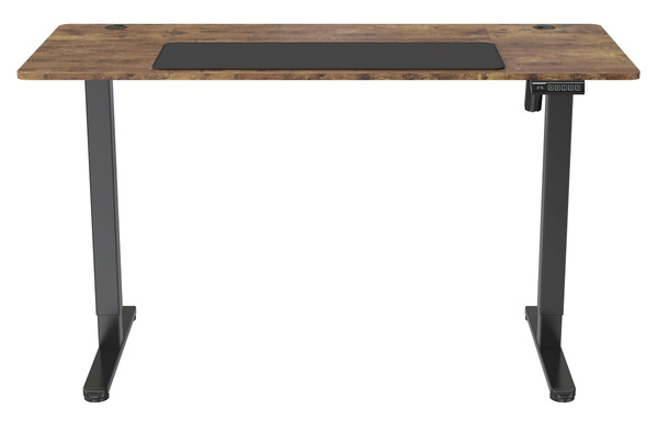 Biurko elektryczne 140x60 cm Zyonix FLUX Black Rustical Oak