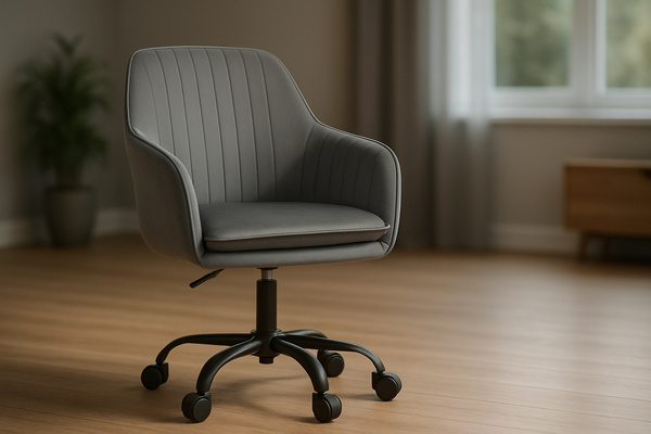 Fotel obrotowy Belivio SIENA grafitowy