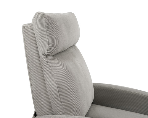 Fotel rozkładany Belivio TORINO szary sztruks