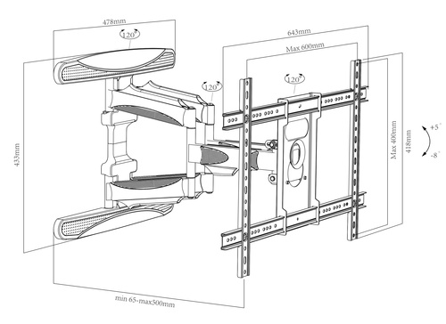Uchwyt do telewizora ZYONIX KAPPA