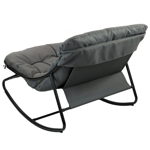 Fotel wypoczynkowy Belivio MILO dark grey